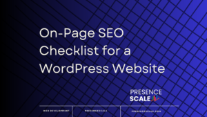 On Page SEO Checklist for a WordPress website